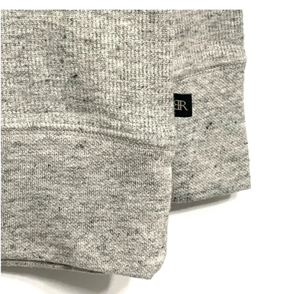 Banana Republic Mens Waffle Knit Crew Neck Pullover Gray Size XL